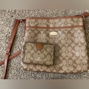 Coach cross body and wallet